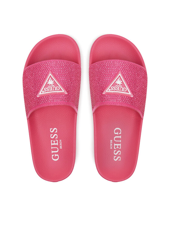 Guess Guess Klapki E4GZ25 BB00F Różowy
