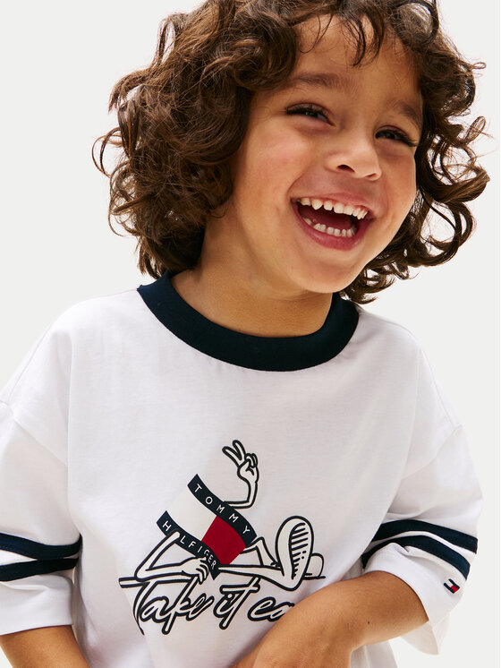 Tommy Hilfiger Tommy Hilfiger Σετ T-Shirt και σορτς Wavy Flag KB0KB10410 Έγχρωμο Regular Fit