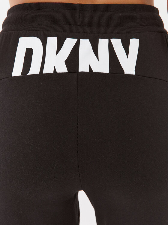 DKNY DKNY Spodnji del trenirke YI2822670 Črna Regular Fit