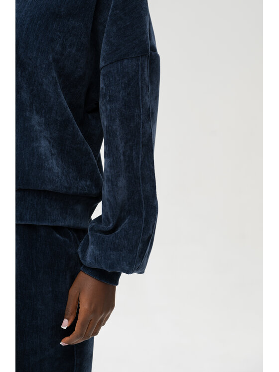 blue shadow blue shadow Bluza Naja Granatowy Regular Fit