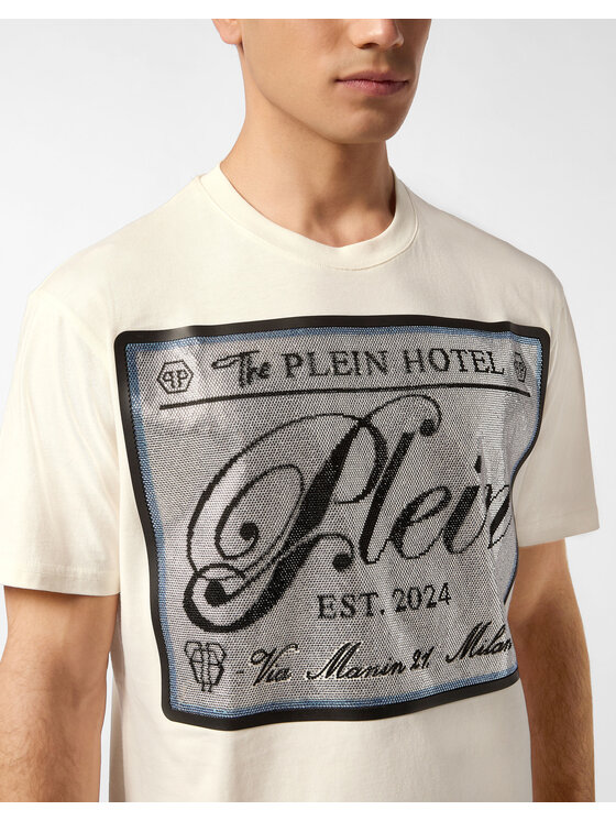 PHILIPP PLEIN PHILIPP PLEIN T-Shirt 27099 Biały Regular Fit