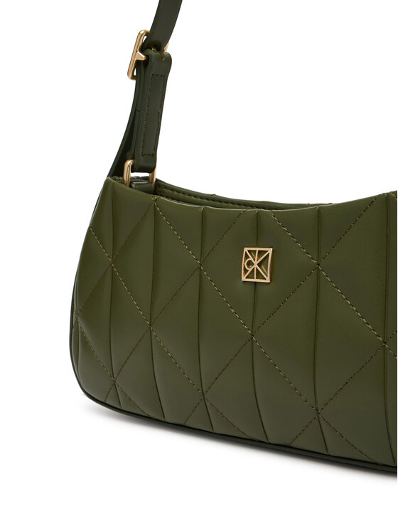 Calvin Klein Calvin Klein Torebka Quilted Small Shoulder Bag LV04F3327G Zielony