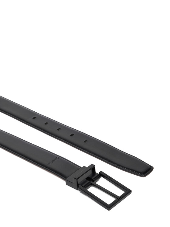 Calvin Klein Calvin Klein Чоловічий ремінь Square Buckle Smooth 32Mm Adj LV04D7026G Чорний
