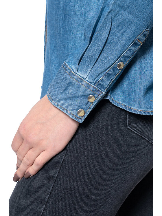 Wrangler Wrangler Camicia LS DENIM SHIRT Blu Regular Fit