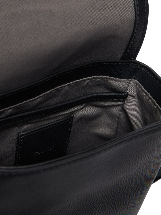 Calvin Klein Calvin Klein Brašna Emblem Hw Flap Reporter LV04D3506G Černá