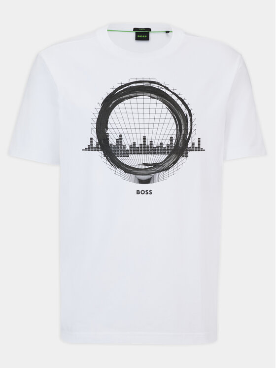 BOSS Boss T-krekls 50506372 Balts Regular Fit