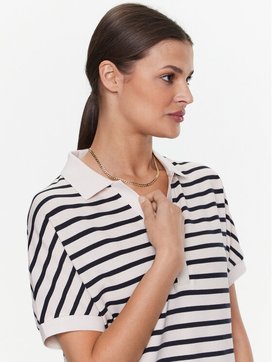 Tommy Hilfiger Tommy Hilfiger Φόρεμα καθημερινό WW0WW38639 Εκρού Relaxed Fit