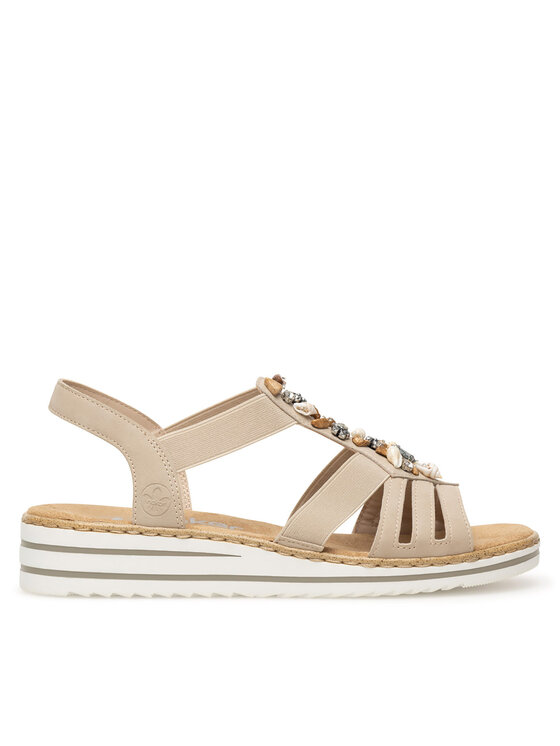 Rieker Rieker Sandalen V0649-62 Beige