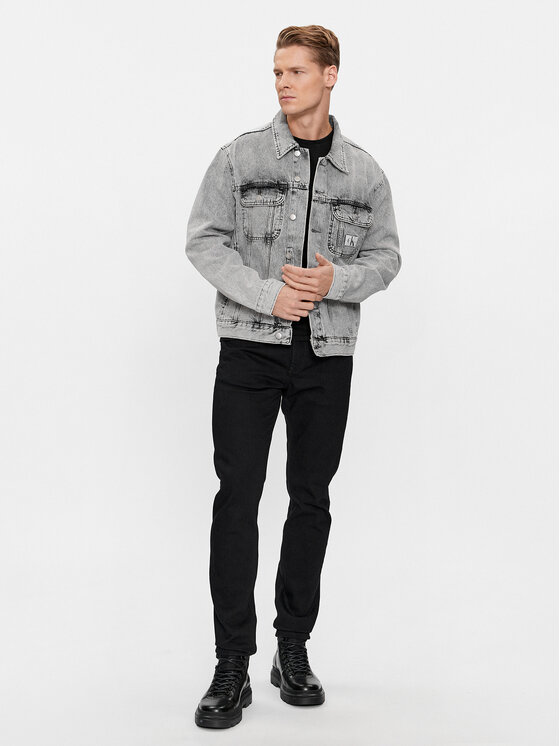 Calvin Klein Jeans Calvin Klein Jeans Дънково яке 90's J30J324574 Сив Regular Fit