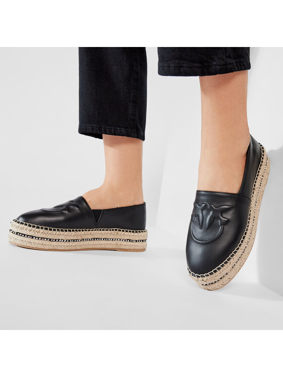 PINKO Pinko Espadrile Julian 1 Scarpa PE 21 BLKS1 1P229U Y69D Črna
