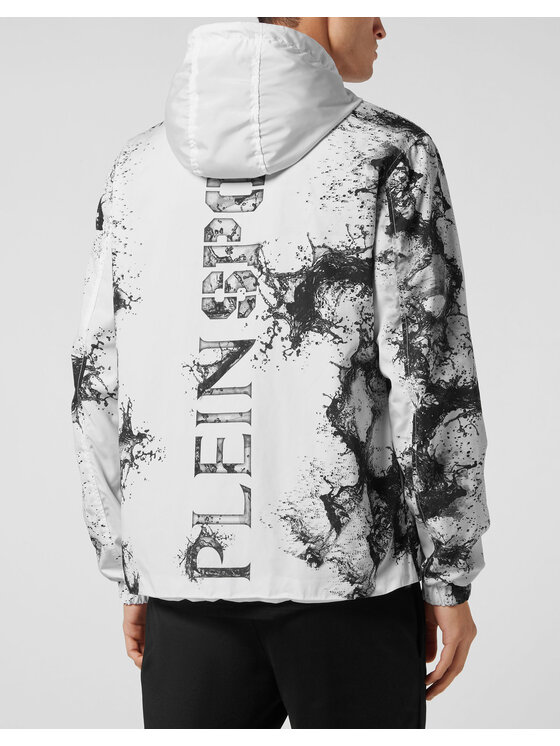 Plein Sport Plein Sport Giacca a vento 553 Bianco Regular Fit