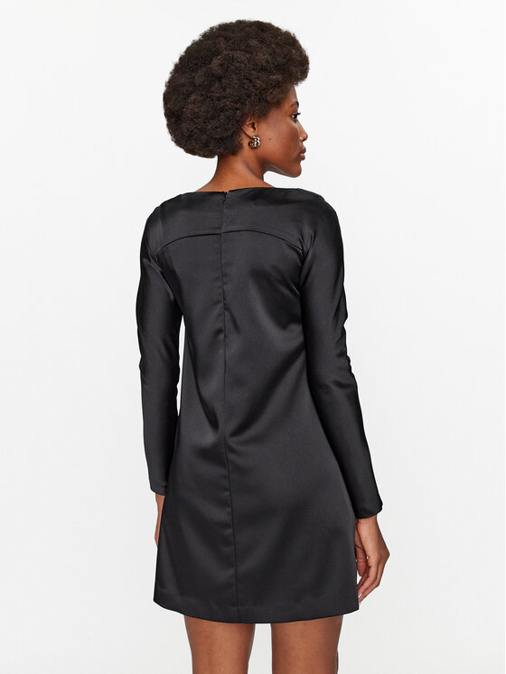 Babylon Babylon Коктейльна сукня T_E00774 Чорний Regular Fit