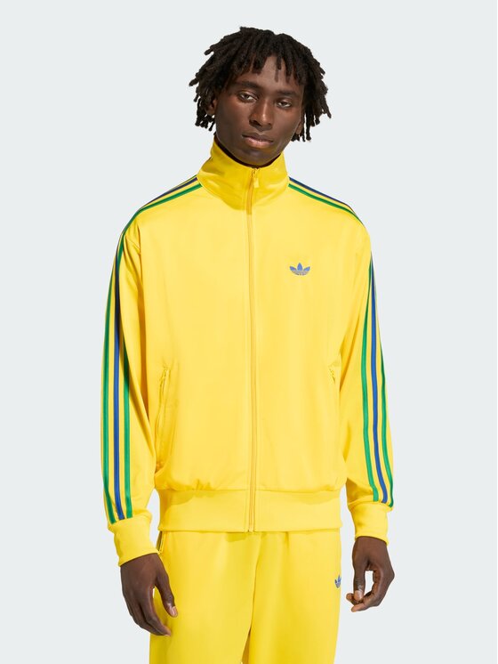 adidas adidas Bluza FIREBIRD Żółty Loose Fit