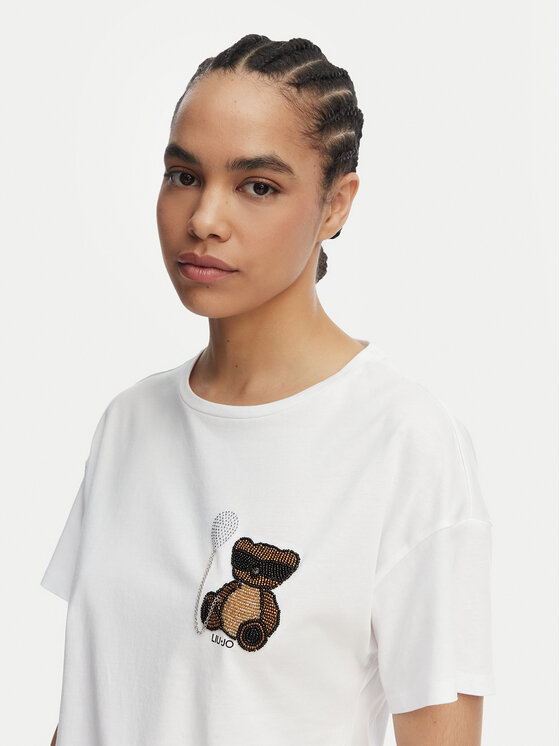 Liu Jo Liu Jo T-shirt WA6414 JS923 Bijela Regular Fit
