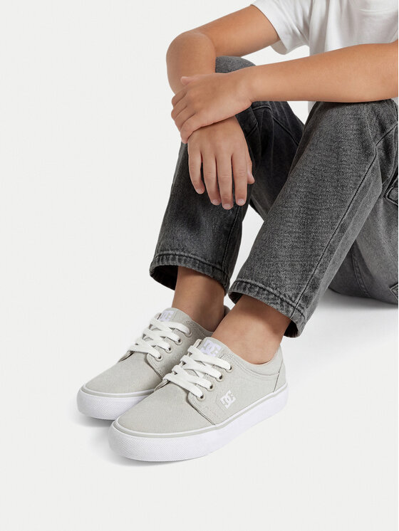 DC Shoes Teniși CEOWB-LEA-ZL-DC001-CH Gri