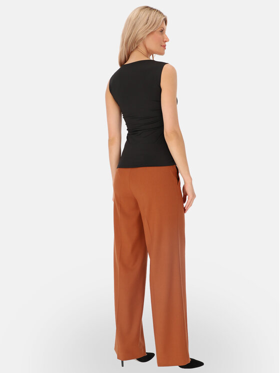 Potis & Verso Potis & Verso Top Selma Czarny Regular Fit