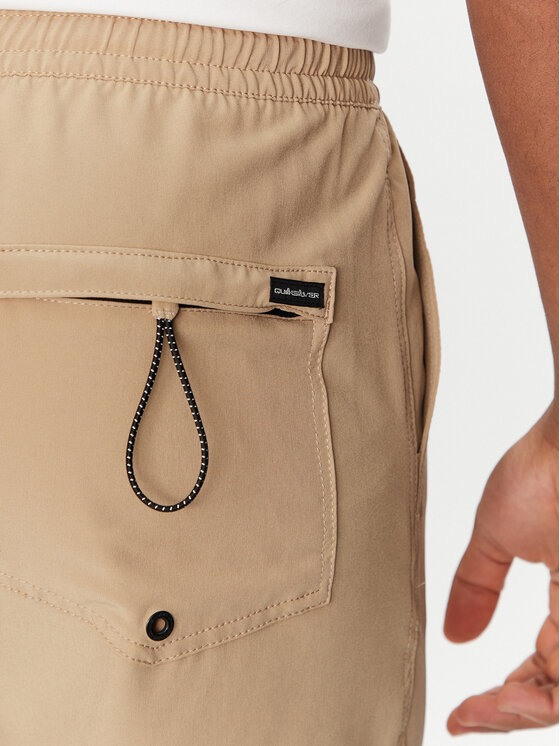 Quiksilver Quiksilver Pantaloni scurți pentru înot Taxer Amphibian 18" EQYHY03883 Bej Straight Leg