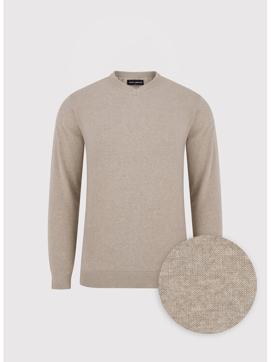 Pako Lorente Pako Lorente Sweter P26WB-2X-003 Beżowy Straight Fit