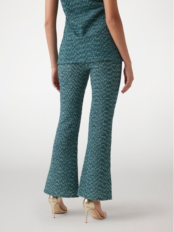 Guess Guess Kalhoty z materiálu 176851 Zelená Slim Fit