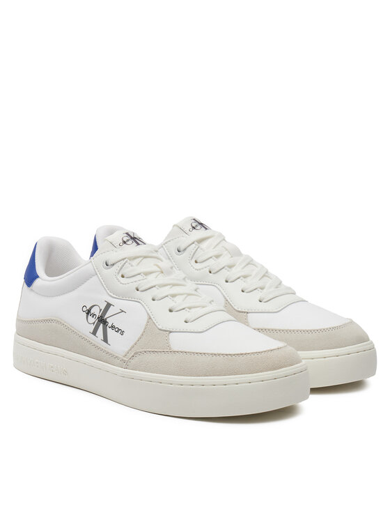 Calvin Klein Jeans Calvin Klein Jeans Laisvalaikio batai Classic Cupsole Low Mix Mtl YM0YM01033 Balta