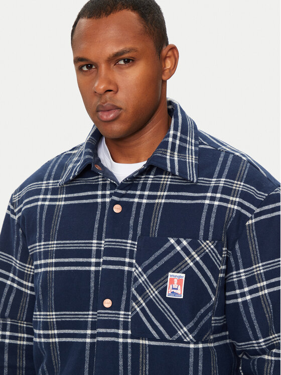 Wrangler Wrangler Geacă Casey 112357279 Albastru Relaxed Fit