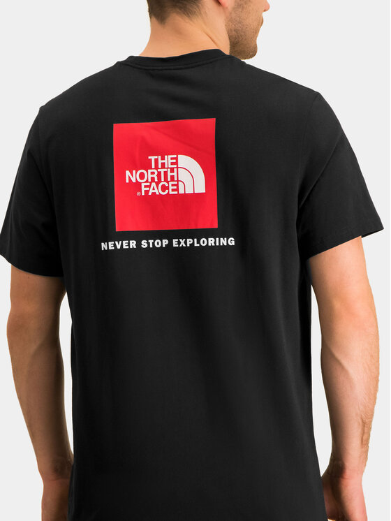 The North Face The North Face Тишърт Redbox NF0A2TX2 Черен Regular Fit