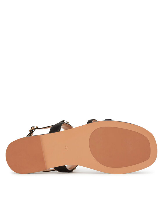 TWINSET TWINSET Sandály 251TCP086 Černá