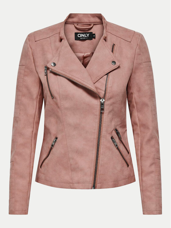 ONLY ONLY Giacca in similpelle Ava 15102997 Rosa Regular Fit