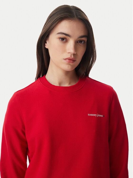 Tommy Jeans Tommy Jeans Pluus Ess Logo DW0DW22829 Tumepunane Regular Fit