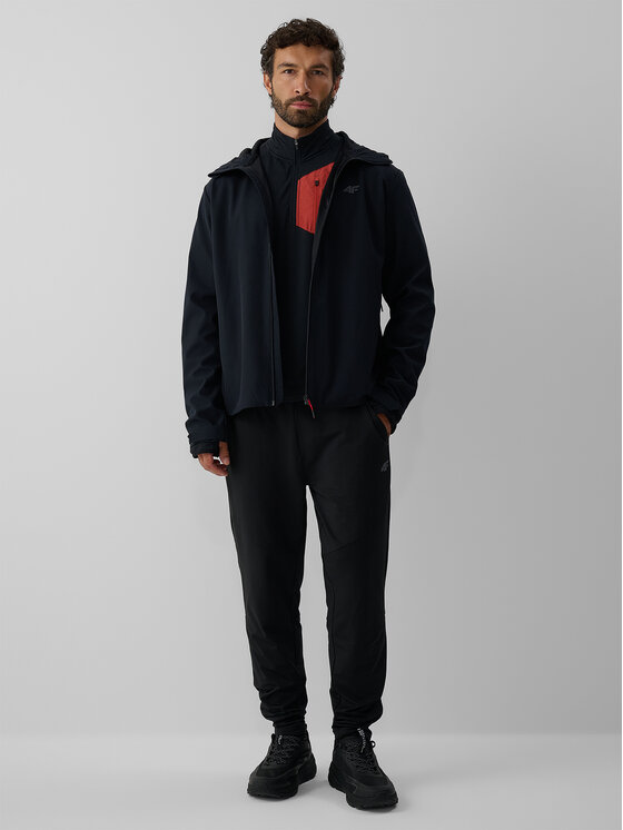 4F 4F Bunda pro přechodné období URBAN COMMUTER Černá Regular Fit