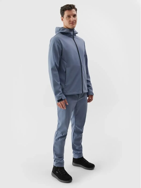 4F 4F Kurtka softshell 4FWAW24TSOFM283-32S Granatowy Regular Fit