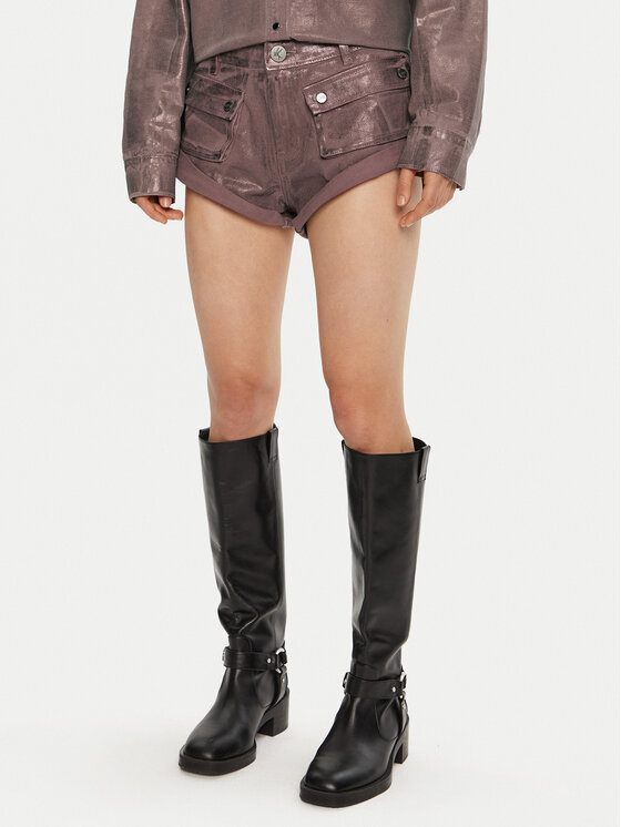 One Teaspoon One Teaspoon Дънкови шорти 26553 Кафяв Regular Fit