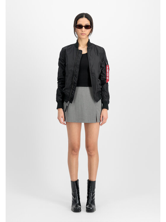 Alpha Industries Alpha Industries Kurtka bomber MA-1 TT Light Bomber Jacket Women Czarny Slim Fit