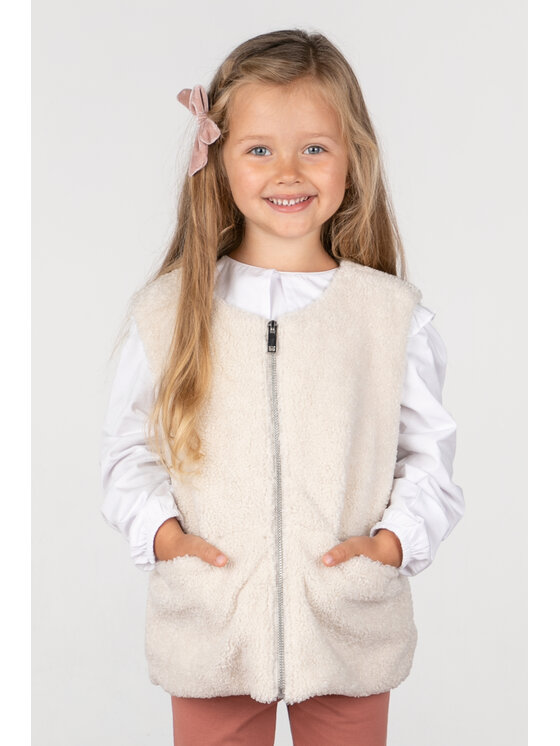 Coccodrillo Coccodrillo Kamizelka ZC2178401ROK-003 Beżowy Regular Fit