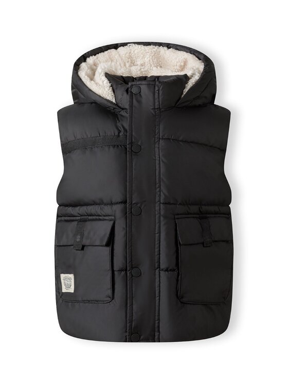 minoti minoti Kamizelka 27gilet2 Czarny Regular Fit
