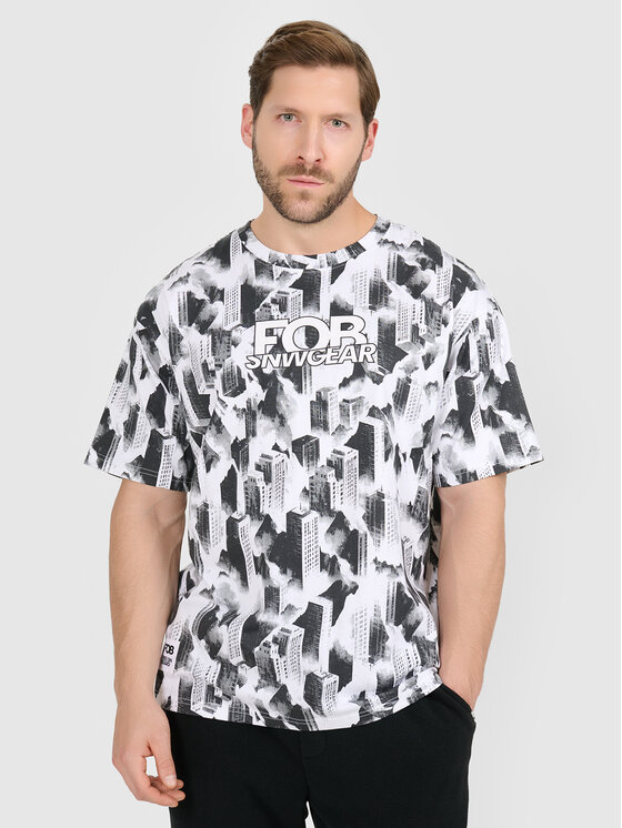 4F 4F T-Shirt FOB Kolorowy Oversize