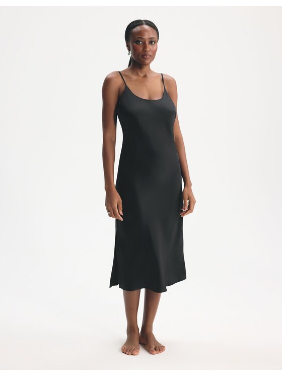 Esotiq Esotiq Koszula nocna 46078 Czarny Regular Fit