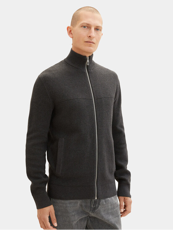 Tom Tailor Tom Tailor Sweter 1038317 Szary Regular Fit