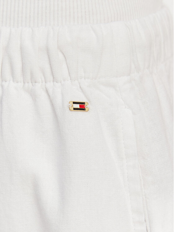 Tommy Hilfiger Tommy Hilfiger Bavlnené nohavice UW0UW06431 Biela