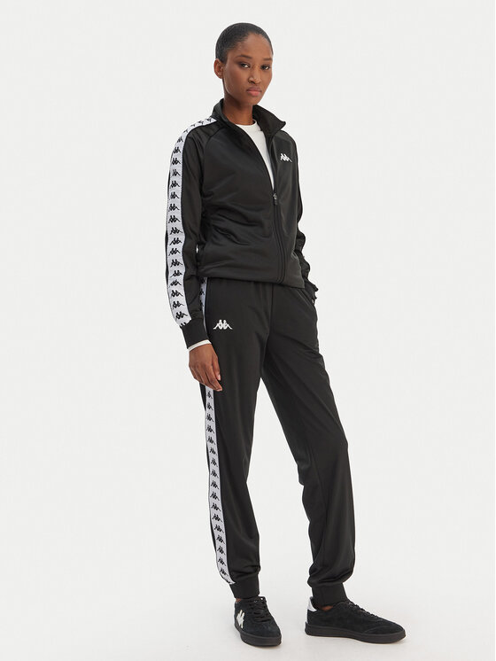 Kappa Kappa Spodnji del trenirke Banda Wrastoria 303R5K0 Črna Slim Fit