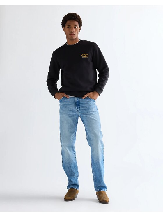 Wrangler Wrangler Bluza Americana Crew Czarny Regular Fit