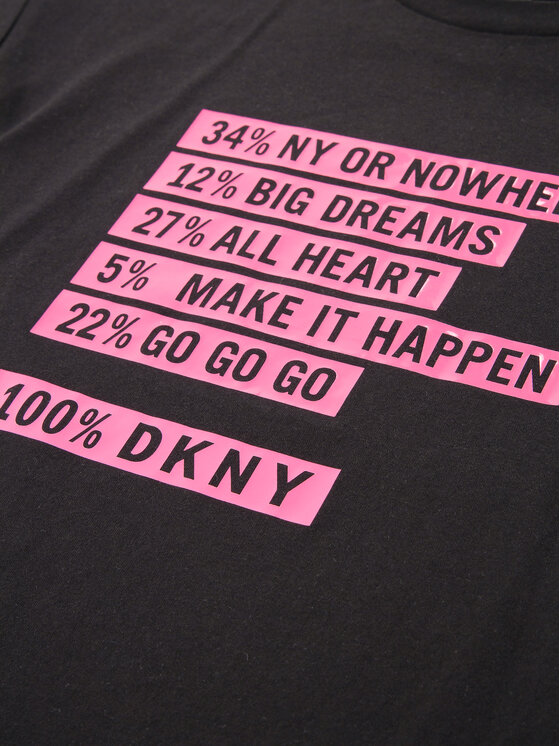 DKNY DKNY T-Shirt D35Q54 D Černá Regular Fit