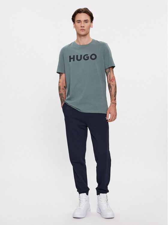 HUGO Hugo T-Shirt Dulivio 50467556 Zielony Regular Fit
