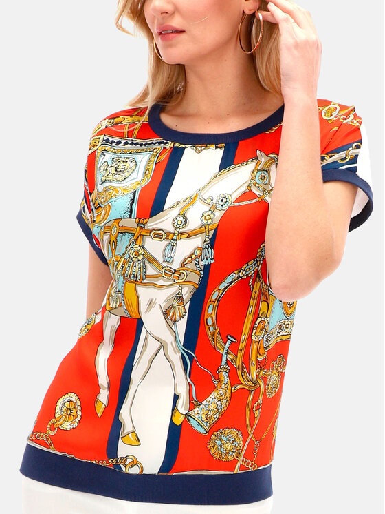 L’AF L’AF Bluzka Hera Kolorowy Regular Fit