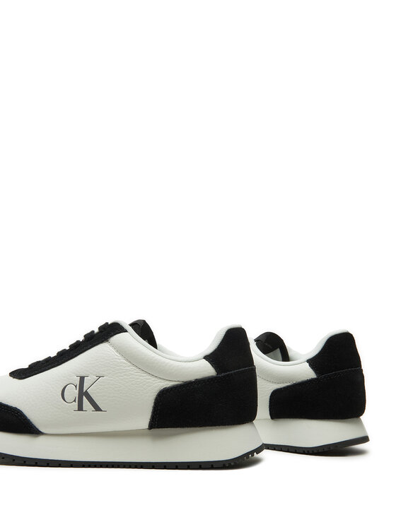 Calvin Klein Jeans Calvin Klein Jeans Sneakersy Runner Laceup Low Mix Mg YW0YW01798 Bílá