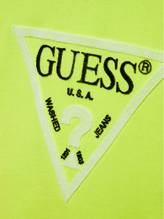 Guess Guess Bluza L3YQ04 KAD73 Zielony Regular Fit