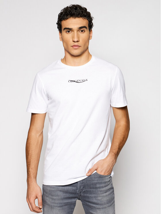 T-shirt Elias 12195572 Bianco Regular Fit