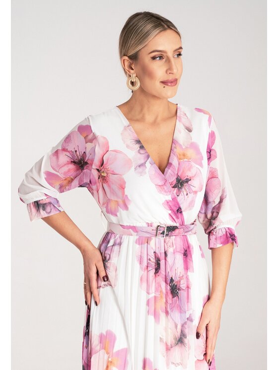 FIGL FIGL Abito da cocktail M1137 Bianco Flared Fit