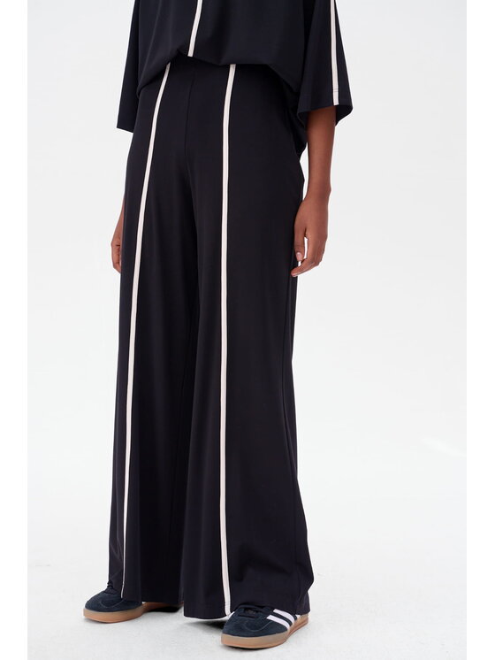 blue shadow blue shadow Spodnie damskie Tahira Czarny Regular Fit
