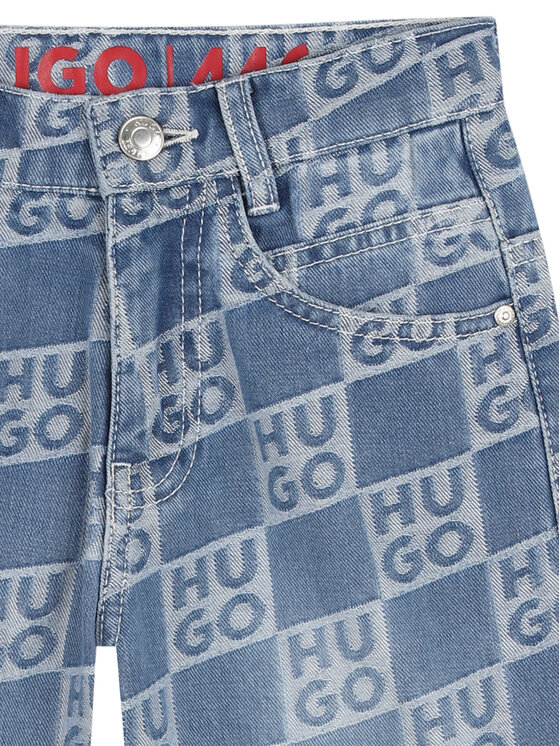 HUGO HUGO Τζιν σορτσάκια G00996 S Μπλε Loose Fit